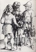 Albrecht Durer Three Peasants in conver-sation oil painting artist